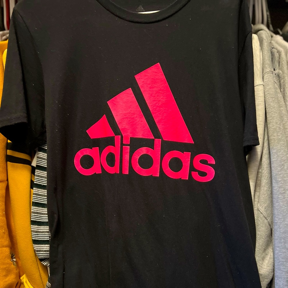 Brand: Adidas Colors:Black base with pink logo
